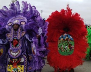 Mardi Gras Indians at Jazz Fest