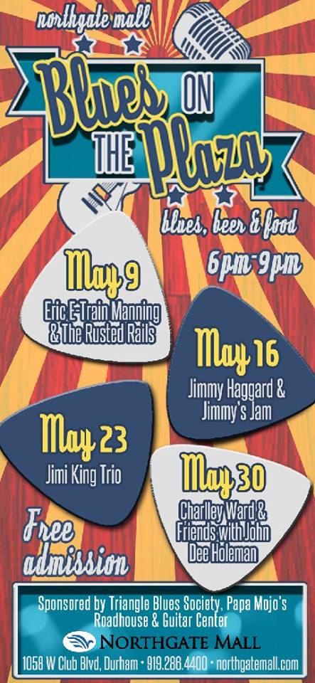 Blues on the Plaza poster - NGate May 2014